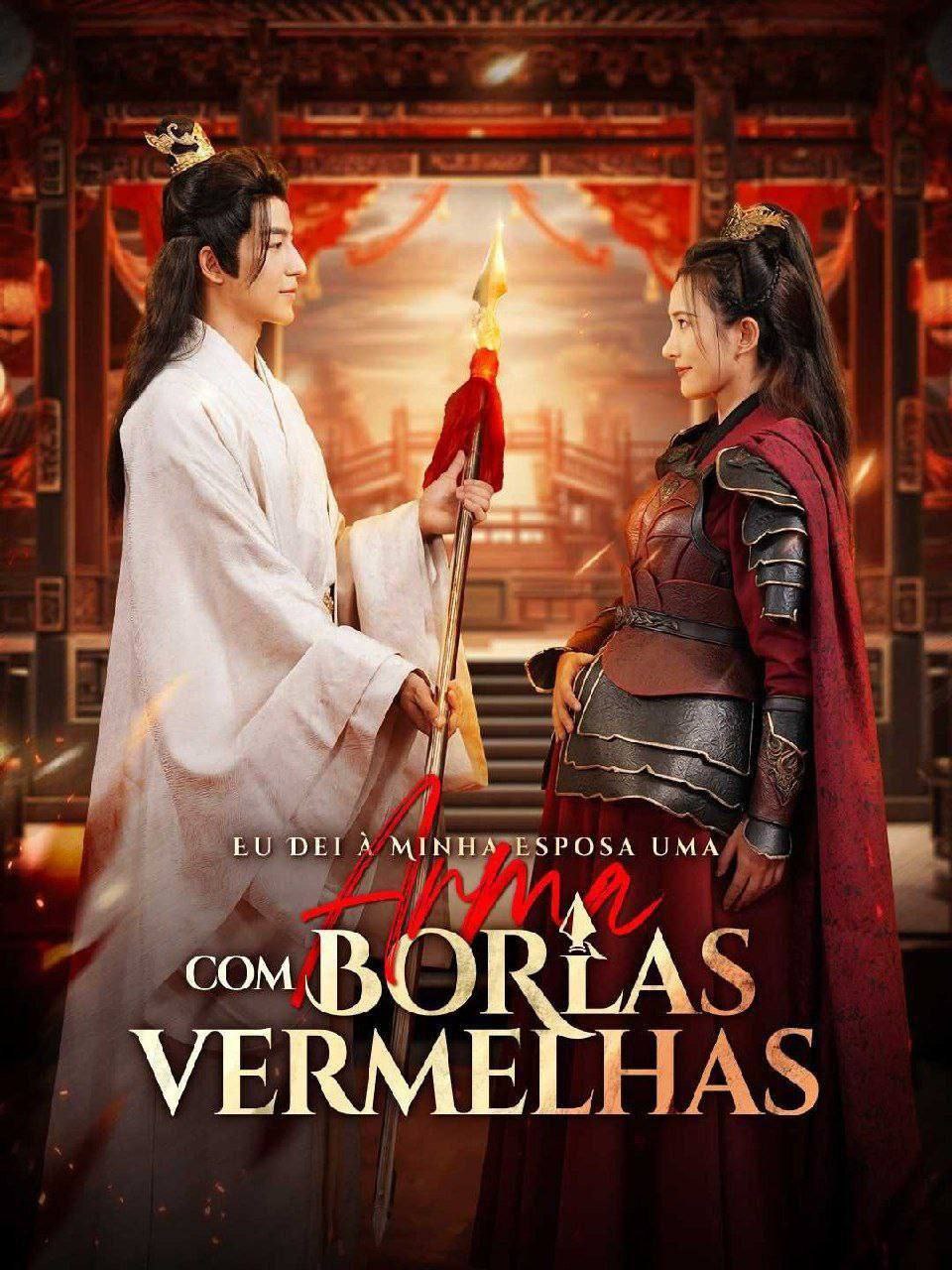 EU DEI A MINHA ESPOSA UMA ARMA  COM BORLAS VERMELHAS